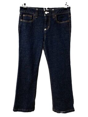 DKNY Jeans Petites Soho Jean Bootcut Dark Wash Denim Jeans Button Zipper Size 6P